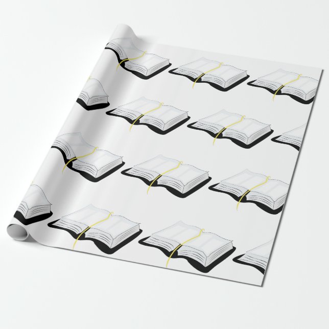 Öppna bibeln presentpapper (Utrullad)