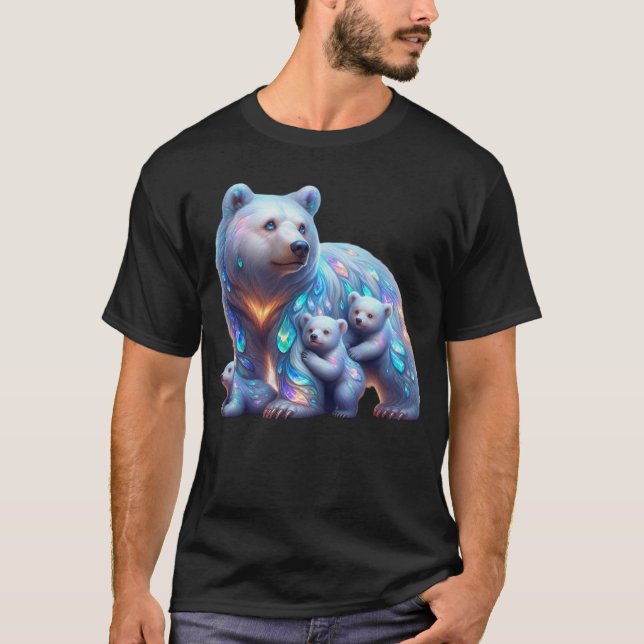 Öppna björnen och Unge T Shirt (Framsida)