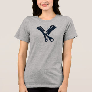 Öppna blixtlås T-Shirt