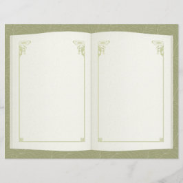 Öppna bok Art deco-Vintagens skrapbok Papper