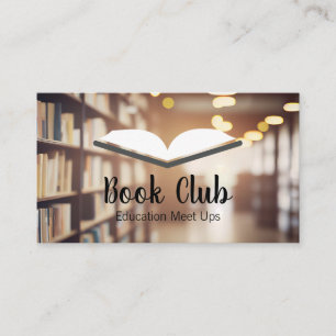 Öppna Bok Bibliotek Utbildning Visitkort
