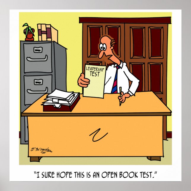 Öppna Bok-ledartest Poster (Framsidan)