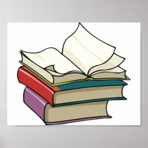 Öppna Bok Poster