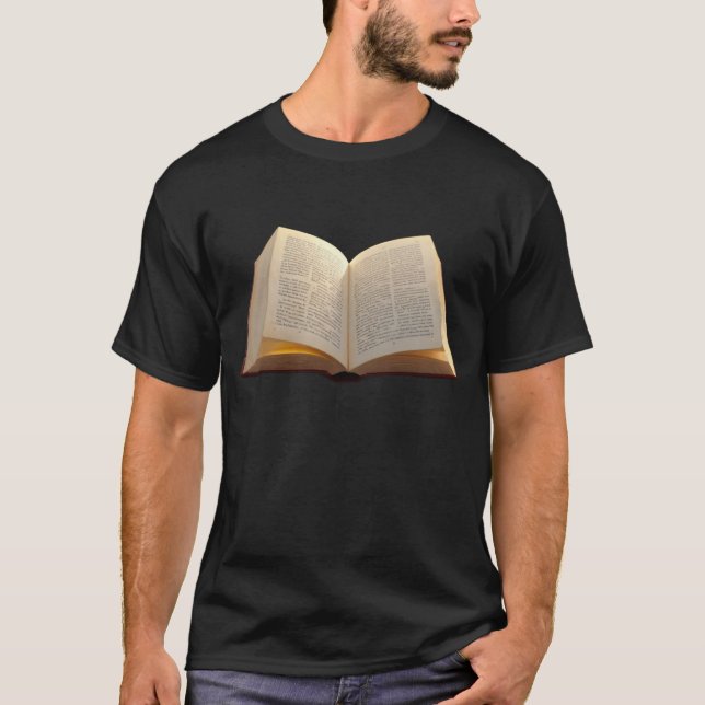 Öppna bok t shirt (Framsida)