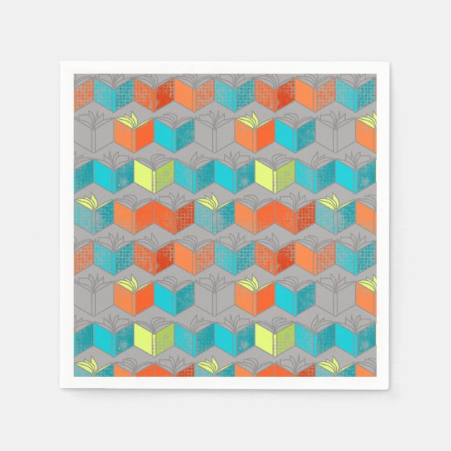 Öppna bokar pappersservett (Framsidan)