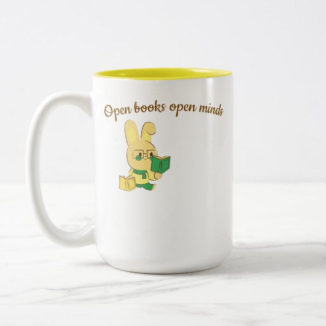 Öppna bokar Två-Tonad mugg (Vänster)