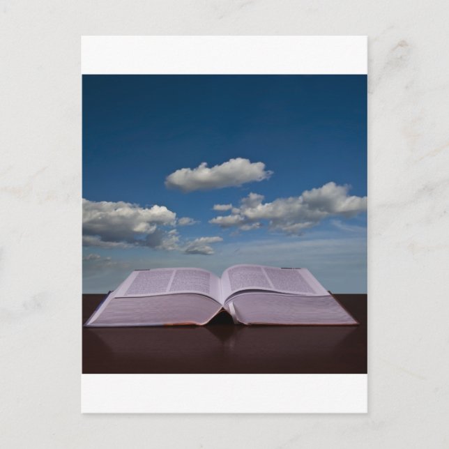 öppna boken vykort (Framsida)