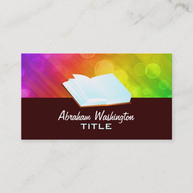 öppna bokvisitkortar visitkort (Framsida)