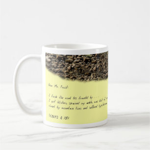 ÖPPNA BREV TILL ROBERT FROST KAFFEMUGG