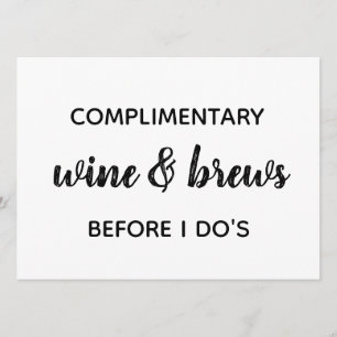 ÖPPNA Bröllop-tecken PUB Inbjudningar