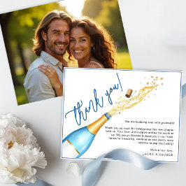 Öppna bubblans Förlovningsfest tackkort Tack Kort
