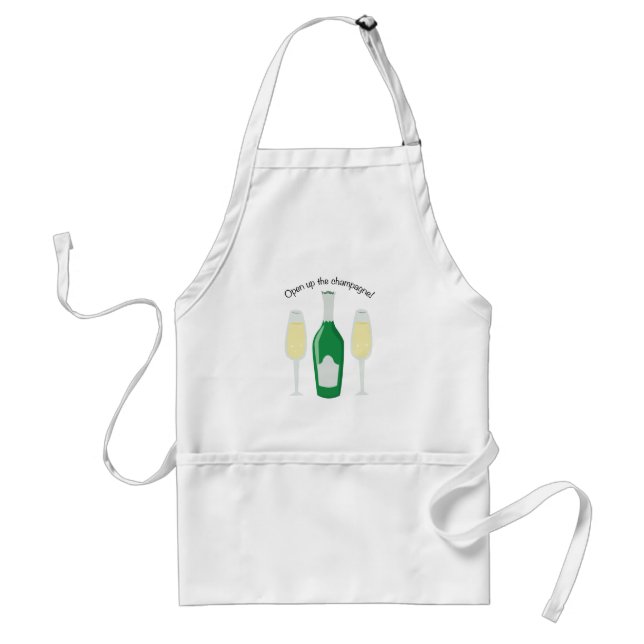 Öppna champagne! förkläde (Framsidan)
