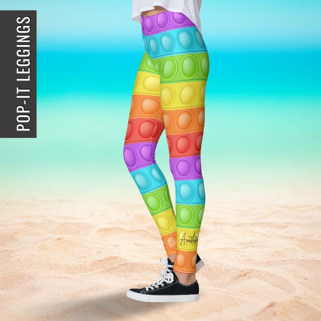 Öppna den med din NAME elegant - färgade sport yog Leggings (Skapare uppladdad)