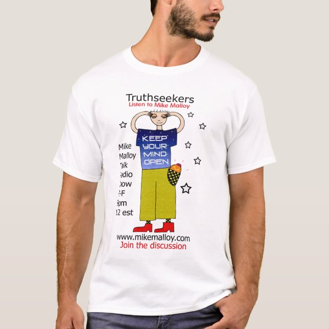 ÖPPNA DEN SINNADE TRUTHSEEKER-TSHIRTEN T SHIRT (Framsida)