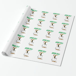 ÖPPNA DET! Ropande kyckling Presentpapper