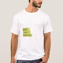 Öppna din insikt – Mans T-shirt med minimalistisk