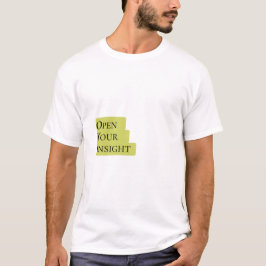 Öppna din insikt – Mans T-shirt med minimalistisk