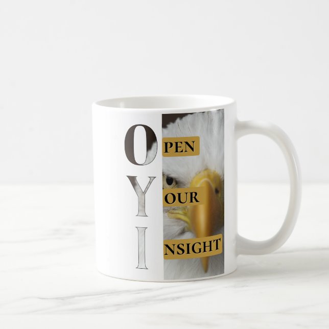 Öppna din insikt – Minimalistisk symbolisk mugg fö (Höger)