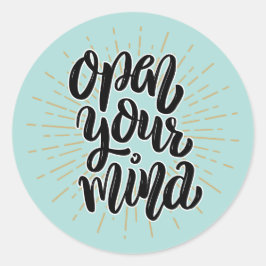 ÖPPNA DIN SJÄLV ESTEEM QUOTE BOHO RUNT KLISTERMÄRKE