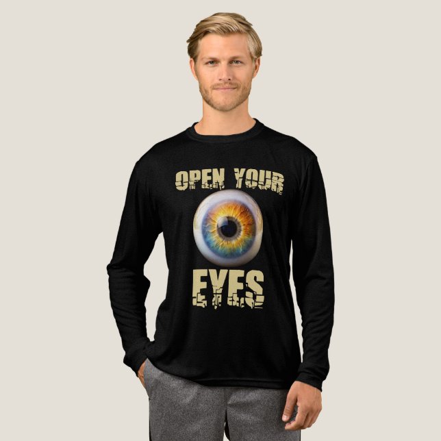 Öppna Dina Ögon, Eyeball Design T Shirt (Hel framsida)