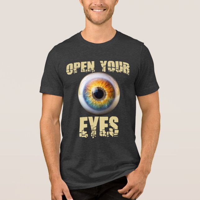 Öppna Dina Ögon, Eyeball Design T Shirt (Framsida)