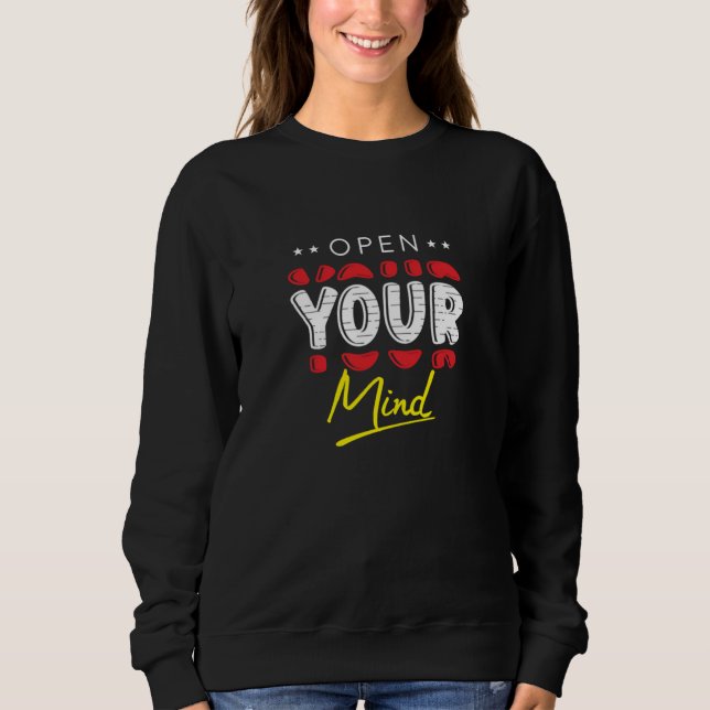 Öppna ditt sinne t shirt (Framsida)