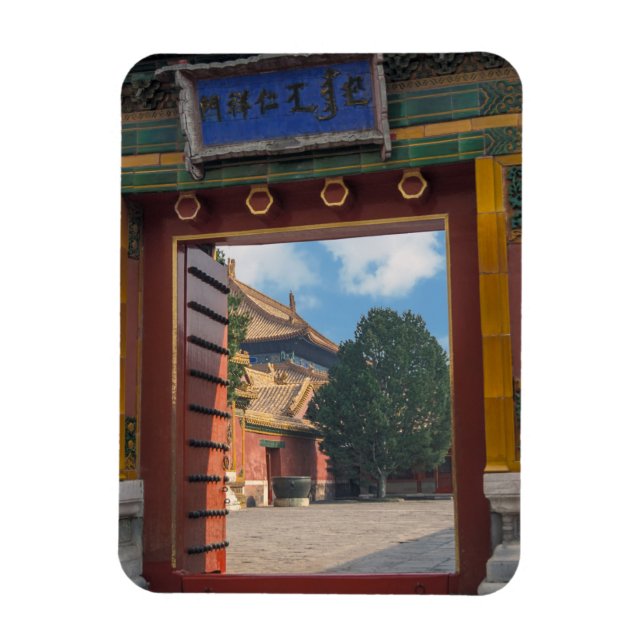 Öppna dörren vid den förbjudna staden - Peking, Ch Magnet (Vertikal)