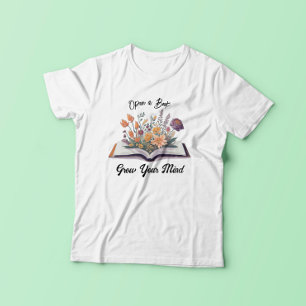 Öppna en bok som får dig att tänka t shirt