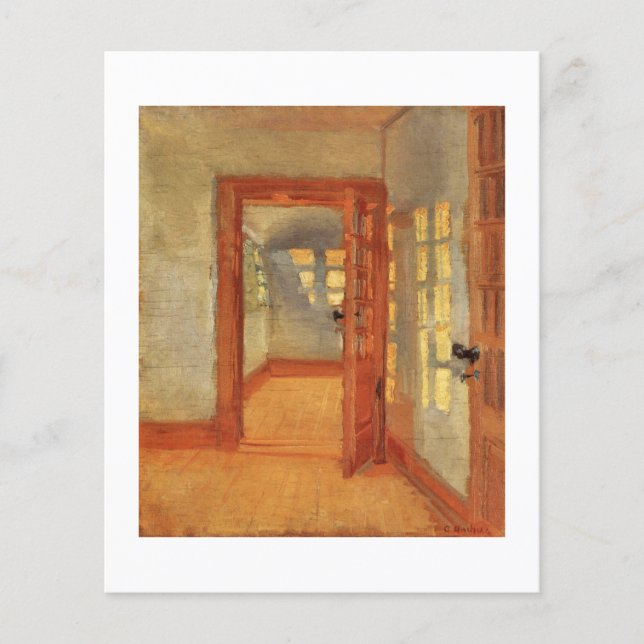 Öppna en unik, liten utlämningsdörrmålning för lit flygblad (Framsidan)