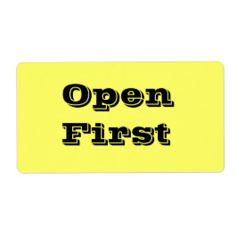 Öppna etiketter för första Flyttan i Gult Fraktsedel