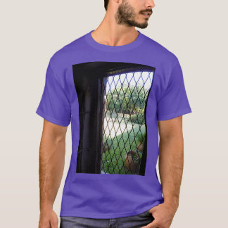 Öppna fönster med lattice tittar i afrikanska gard t shirt