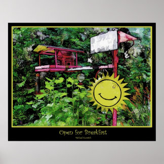 Öppna för frukost poster