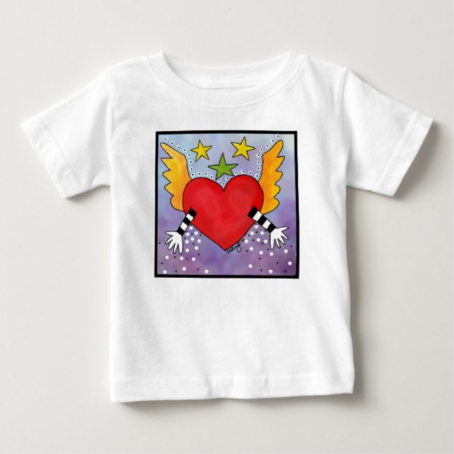 Öppna hjärta tee shirt (Framsida)