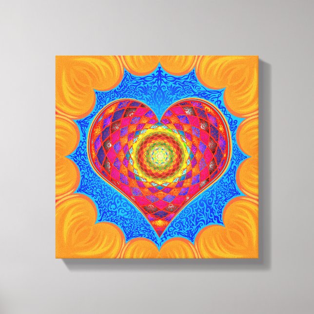 Öppna hjärtat canvastryck (Framsida)
