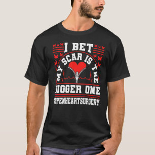 Öppna hjärtkirurgi Bypass Awareness Heart Du NU T Shirt