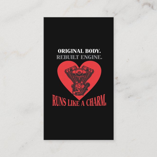 Öppna hjärtkirurgi Hämta återvinningsåtgärd Visitkort (Framsida)