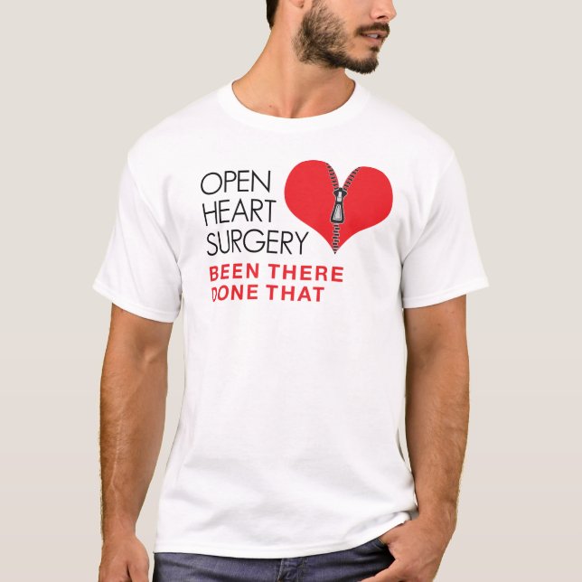 Öppna hjärtkirurgi har utförts t shirt (Framsida)