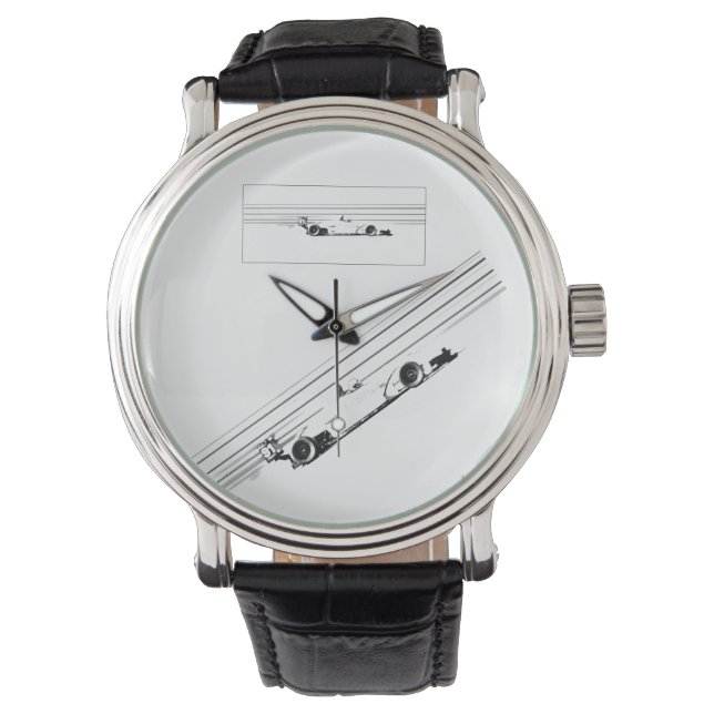 Öppna hjulets Tävla Armbandsur (Framsida)