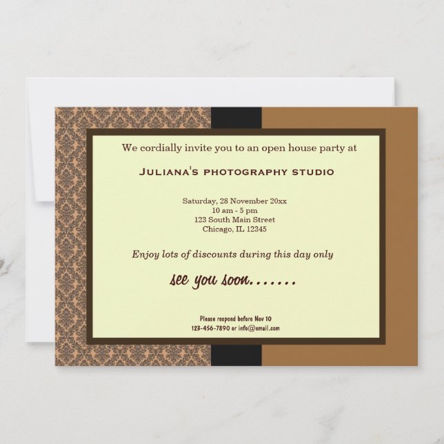 Öppna House New Business Inbjudningar (Framsida)