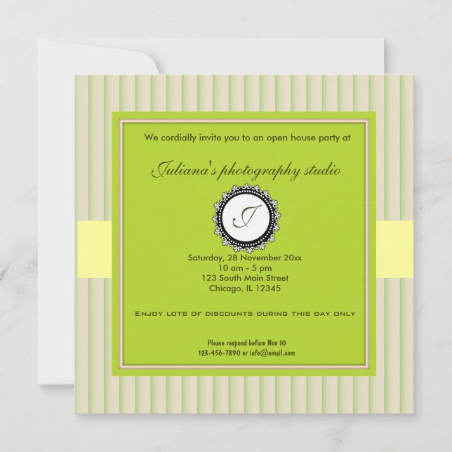 Öppna House New Business Inbjudningar (Framsida)