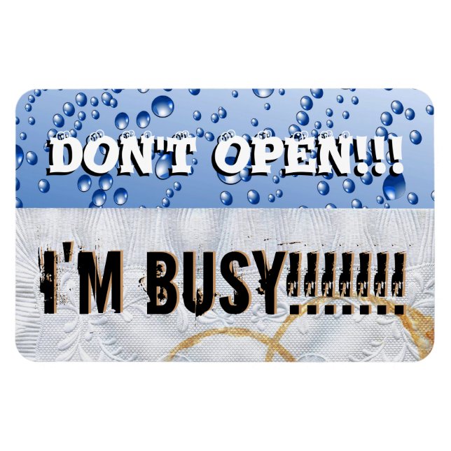 Öppna inte Dishwasher Large Vinyl Magnet (Horisontell)