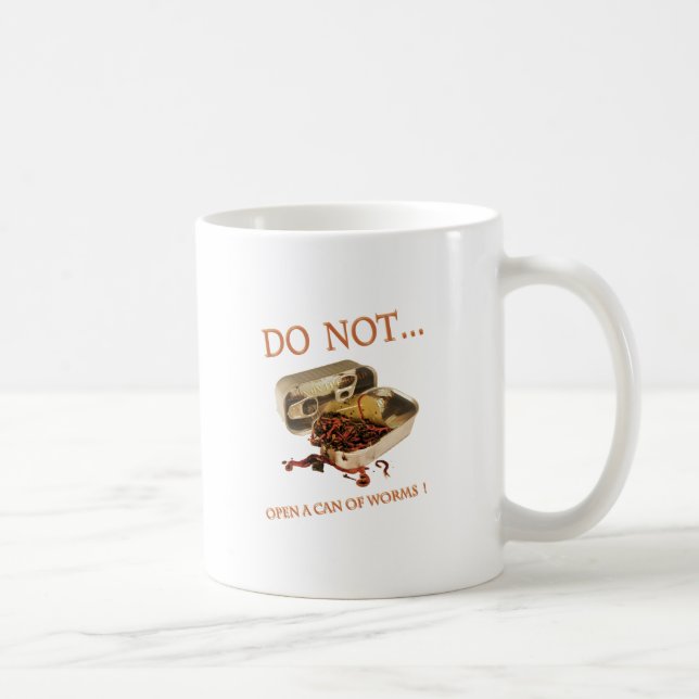 Öppna inte en burk från Mask Kaffemugg (Höger)