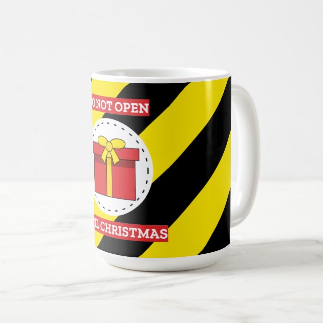 Öppna inte förrän jul kaffemugg (Framsida höger)