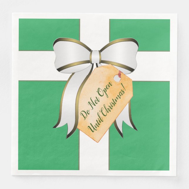 Öppna inte förrän jul-Pappersservett Pappersservett (Framsida)