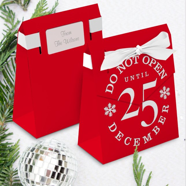 Öppna inte förrän jul presentaskar (Skapare uppladdad)