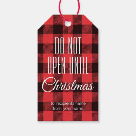 Öppna inte förrän jul|Red Buffalo Play Presentetikett