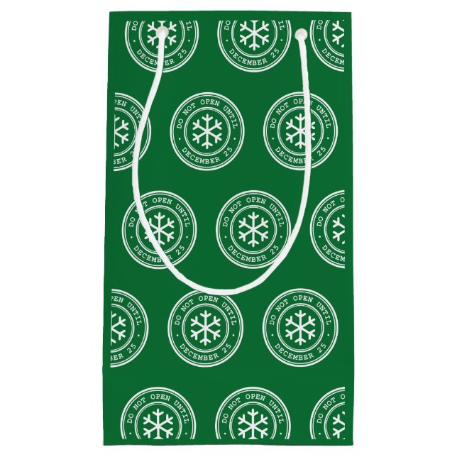 Öppna inte förrän julklappen Grönt (Framsidan)