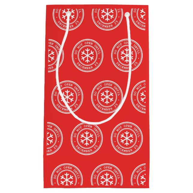 Öppna inte förrän rött julklapp (Framsidan)