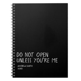 Öppna Inte Om Du Inte Är Jag Anteckningsbok – Roli