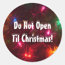 Öppna inte Til-julafton Ljus